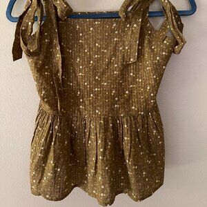 (EUC) Madewell 100% Cotton Tank Top Blouse Size XXS